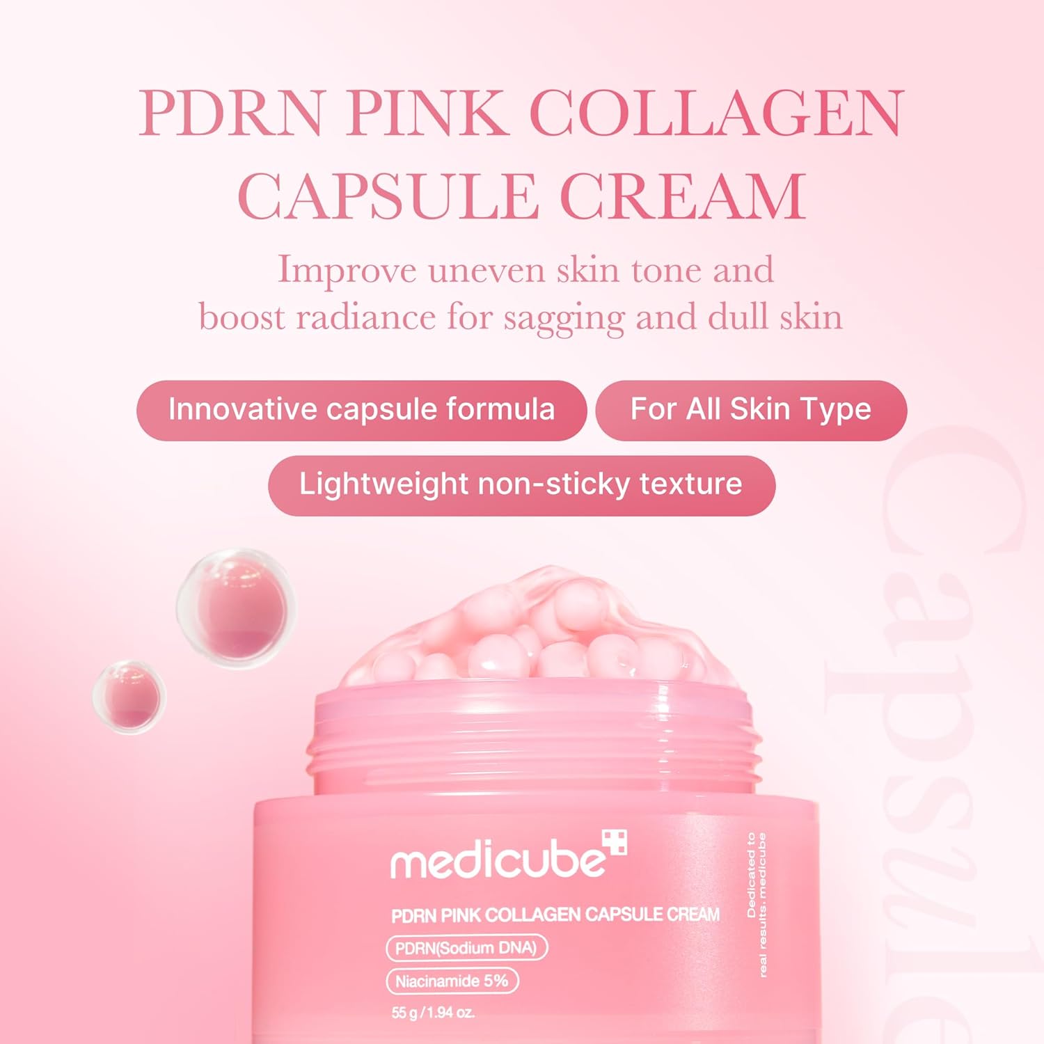 Cremă Coreeană cu Capsule de Colagen și PDRN