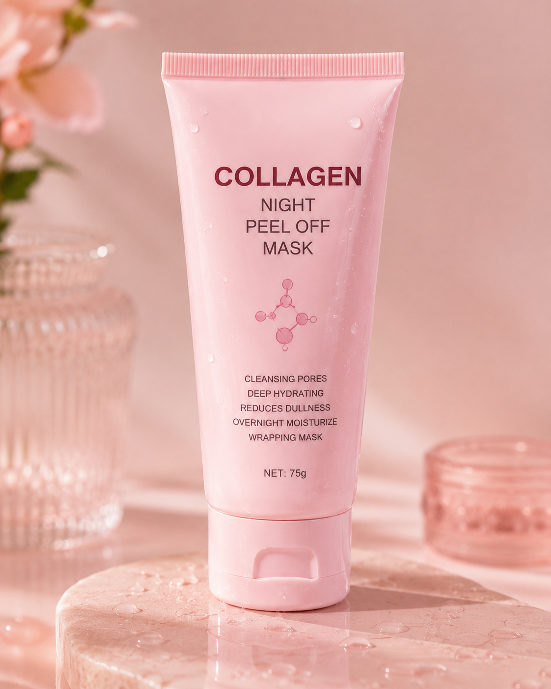 Mască de Noapte Peel-Off cu Colagen